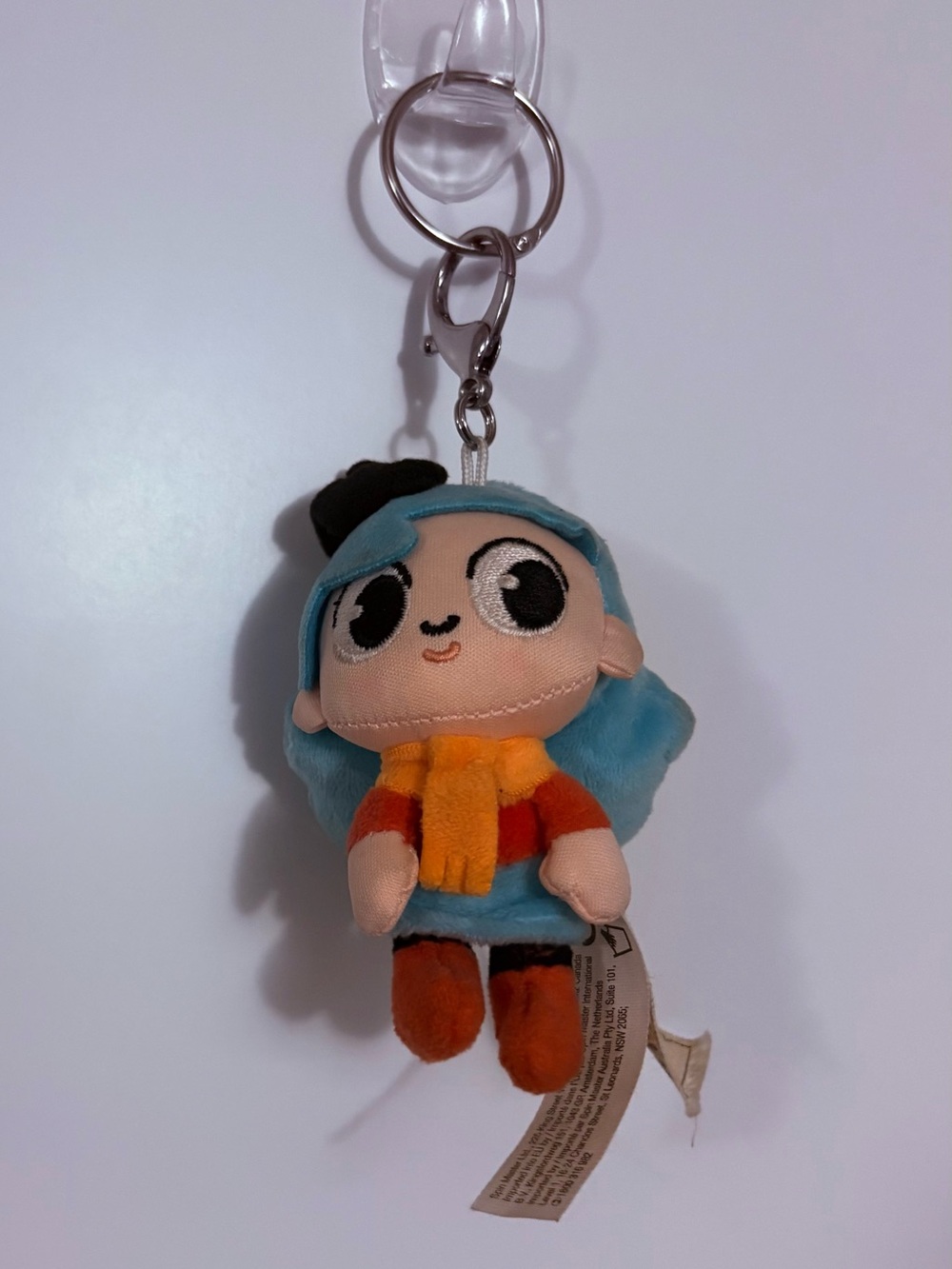 Gund Blue-Haired Hilda Retired Plush Keychain